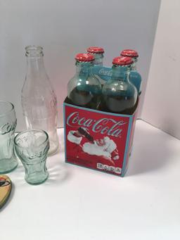 Coca- Cola glasses, bottles, Penn State coca-cola bottles, more