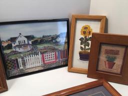 Skagit Valley landscape art, Sunflower framed picture, more