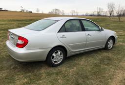 2002 Toyota Camry Passenger Car, VIN # 4T1BF30K12U531645