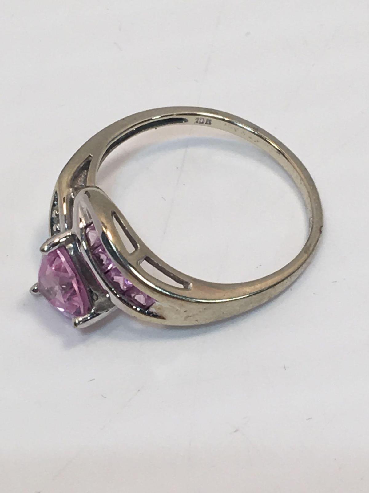 Pink Tourmaline Ring (marked 10K)