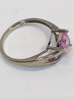 Pink Tourmaline Ring (marked 10K)