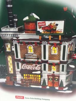 COCA COLA memorbilia(Porcelain "Bottling Company" PArt of a Christmas in the City Series)