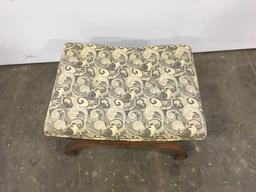 Vintage ottoman/settee bench(reupholstered)