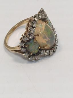 Opal/diamond ring(matches 39,41)