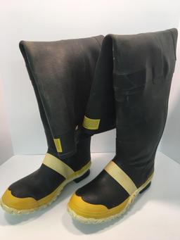 Steel toe firefighter boots(size11)