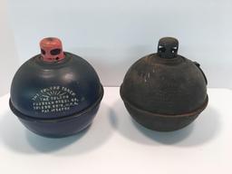 2-vintage TOLEDO TORCH smudge pots