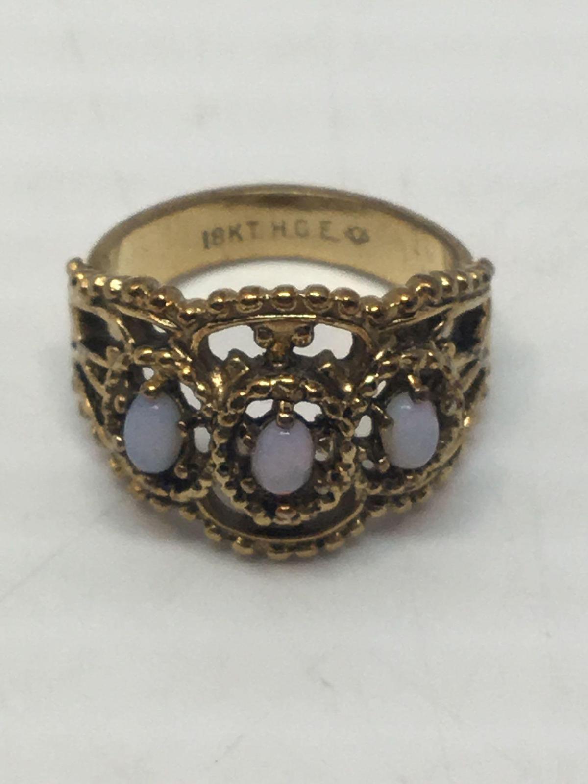 Women's ring(marked 18KT HGE)