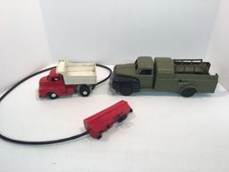 Vintage plastic/metal truck by IRWIN CORP,GMP ANDY GARD battery operated die cast metal and plastic