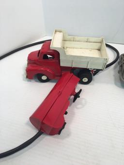 Vintage plastic/metal truck by IRWIN CORP,GMP ANDY GARD battery operated die cast metal and plastic