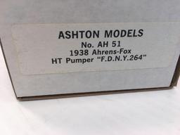 ASHTON MODELS die cast 1938 AHRENS FOXHT Pumper firetruck(FDNY 264)