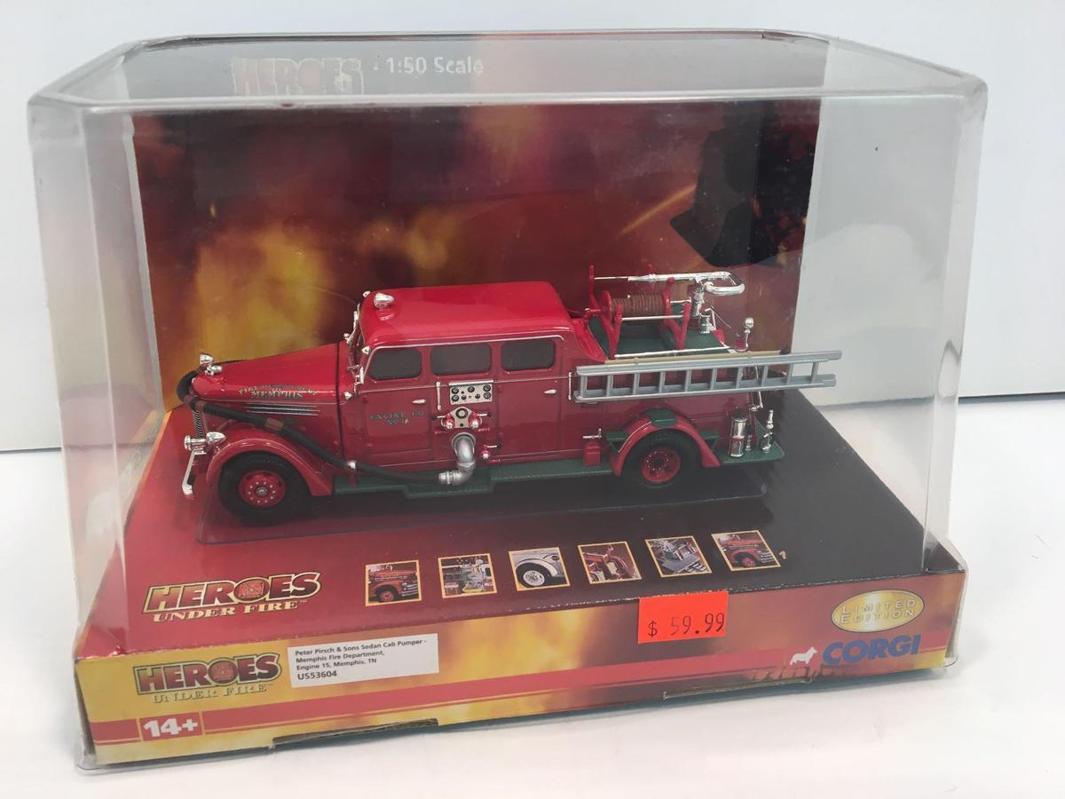 CORGI Heroes Under Fire die cast metal fire Engine 15(MEMPHIS TN)