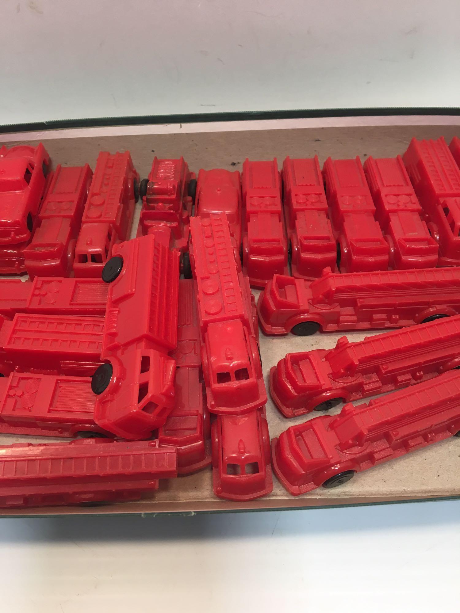 Vintage WANNATOY plastic fire trucks