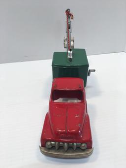 Vintage die cast metal HUBLEY steam shovel truck