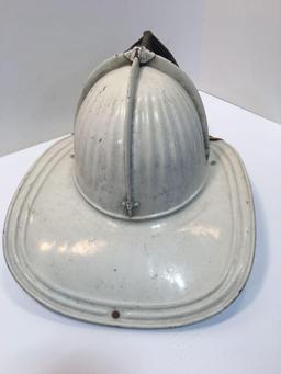 Antique metal CAIRNS fire helmet/ leather front shield(1st ASST CHIEF GIBBSBORO)
