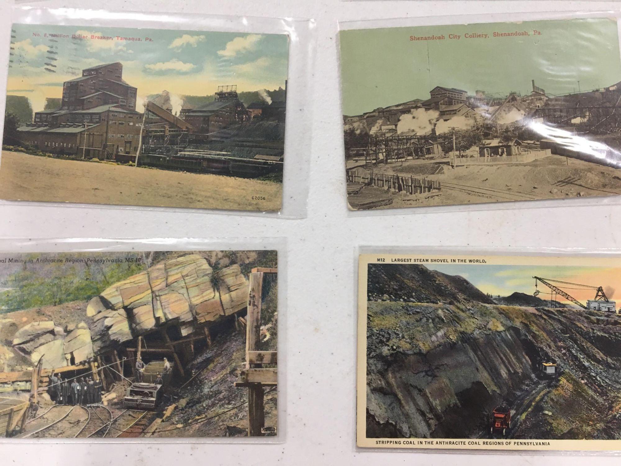 Vintage mining themed postcards (approximately 45)