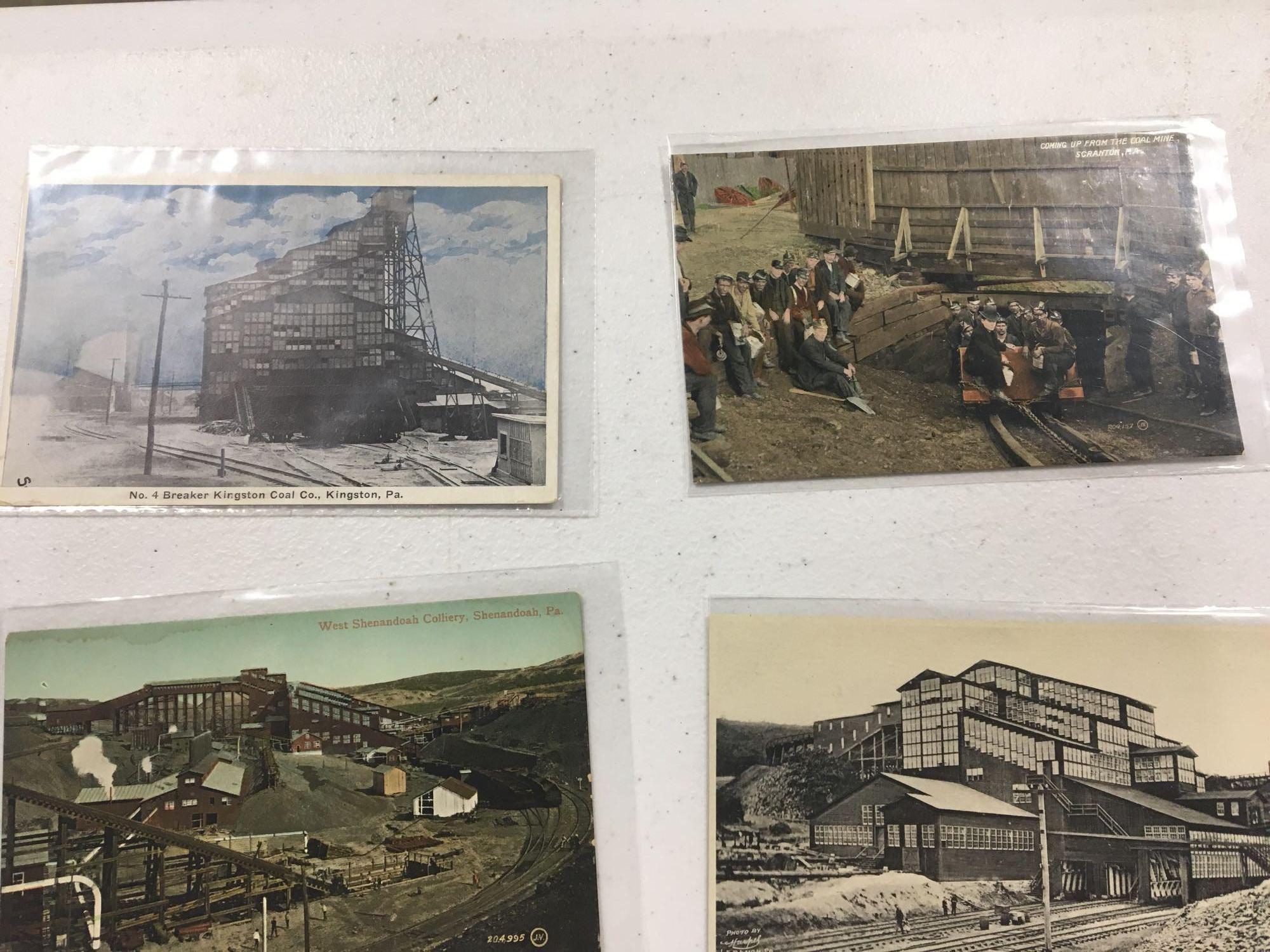 Vintage mining themed postcards (approximately 45)