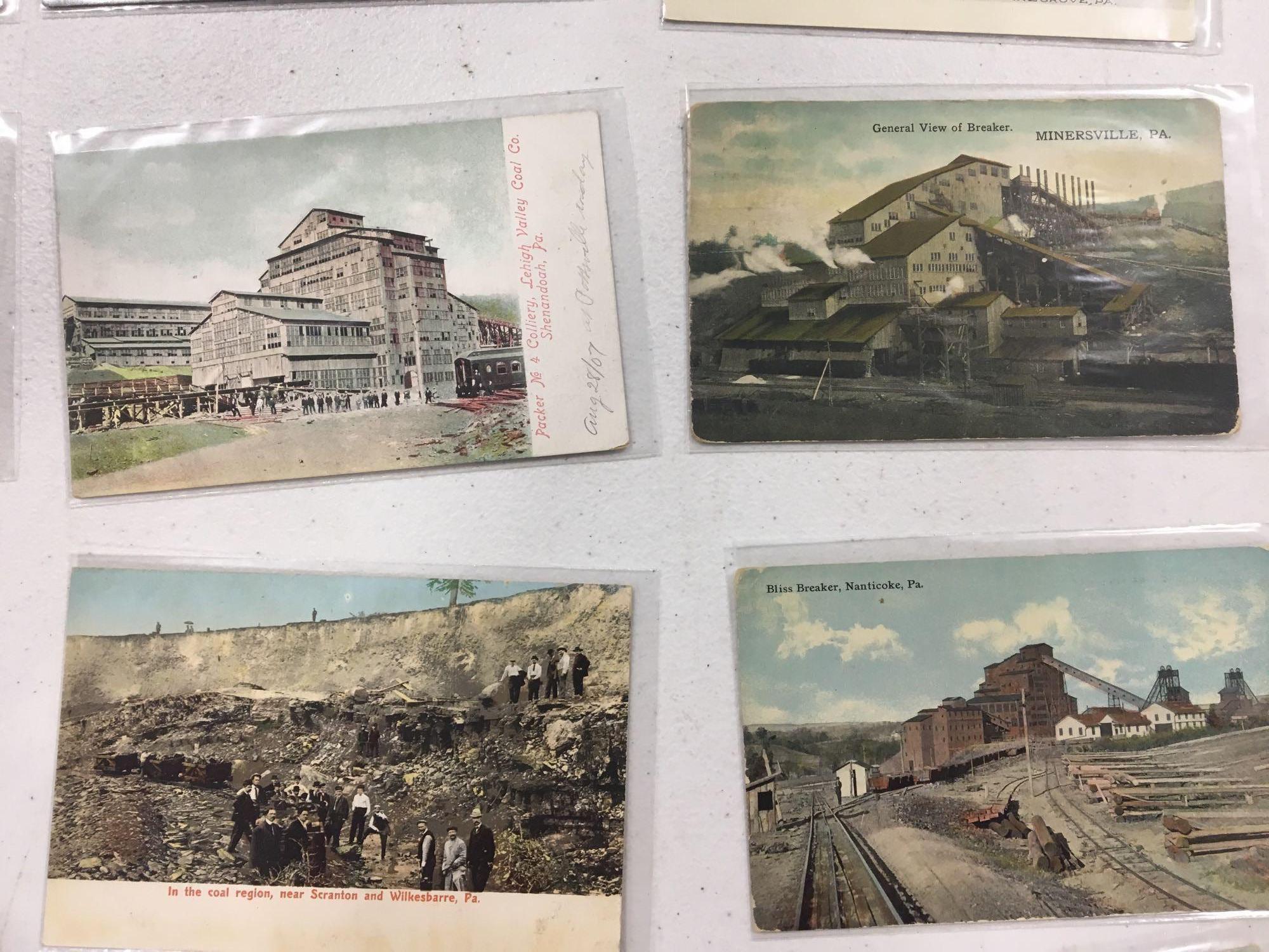 Vintage mining themed postcards (approximately 45)