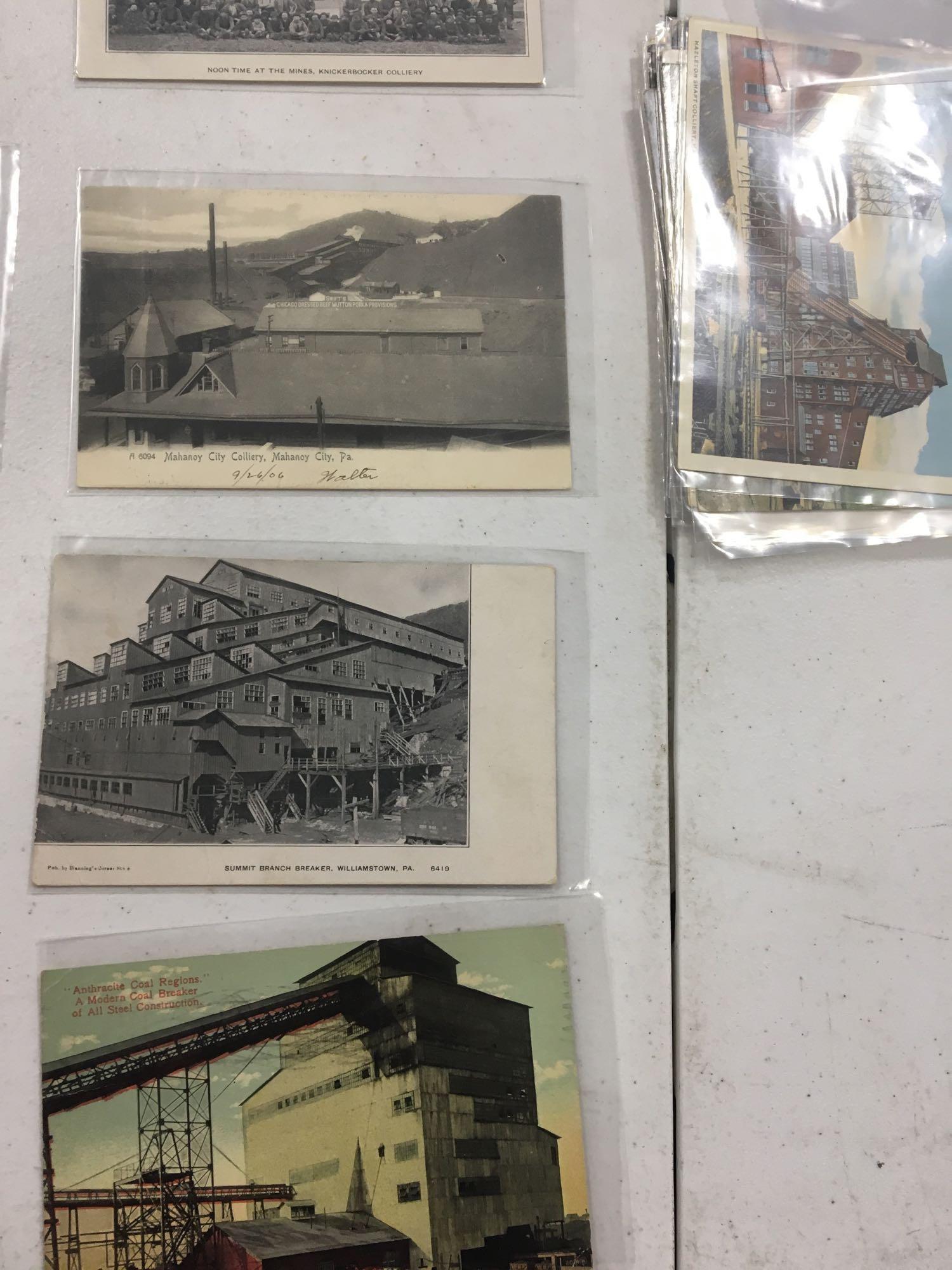 Vintage mining themed postcards (approximately 45)