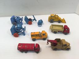 Vintage LESNEY die cast trucks,construction vehicles