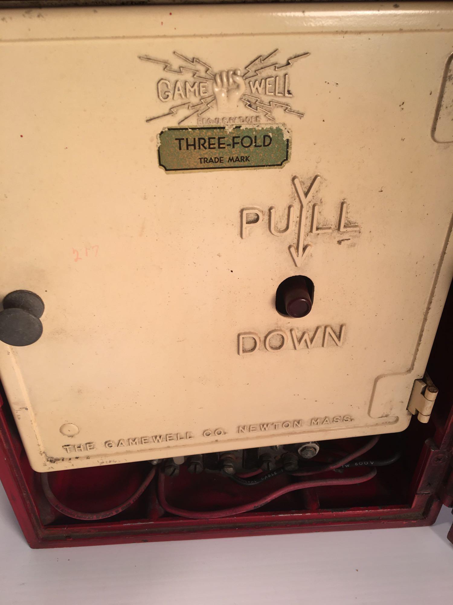 Vintage GAMEWELL Fire Alarm box(no key)