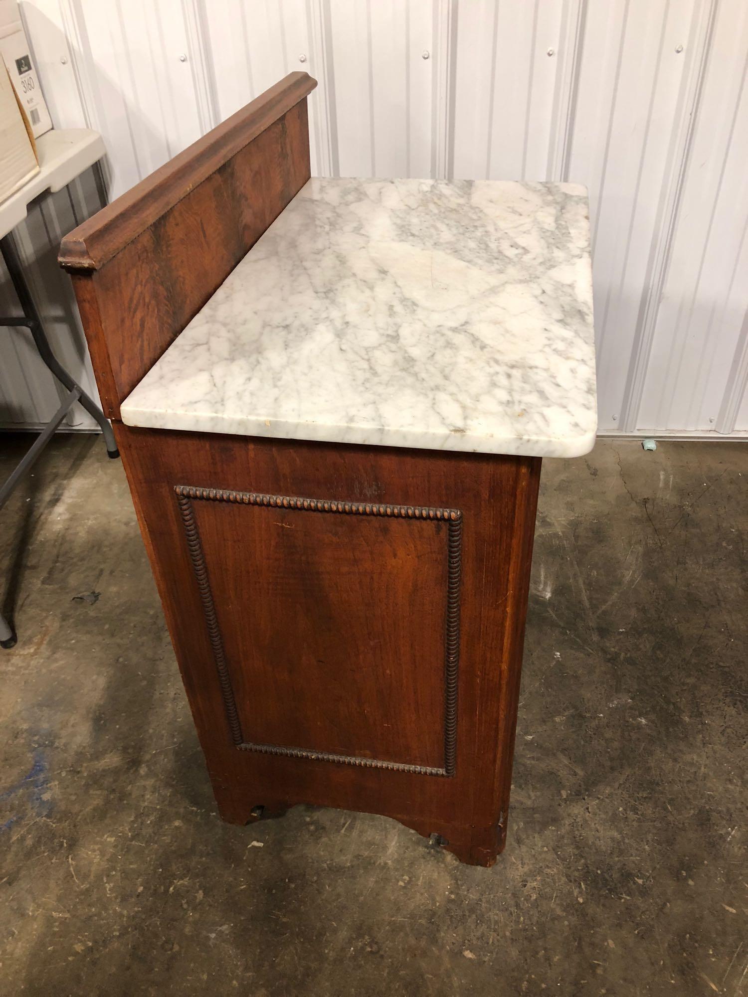 Antique mahogany washstand/marble top