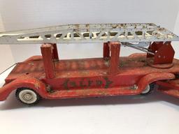 Vintage BUDDY L #3 ladder fire truck