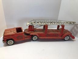 Vintage BUDDY L #3 ladder fire truck