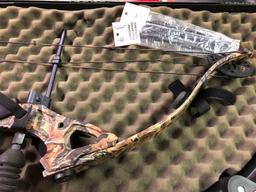 GOLDEN EAGLE compound bow with hard plastic case,4- EASTON XX75