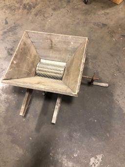 Antique grape/fruit crusher