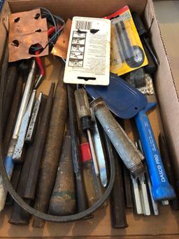 Punches, chisels, more