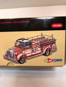 NIB Corgi Mack L- Closed Cab Pumper- Engine Co No. 50 Chicago Fire Department