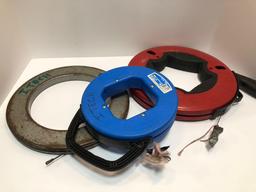 3(various sizes) steel dish tapes