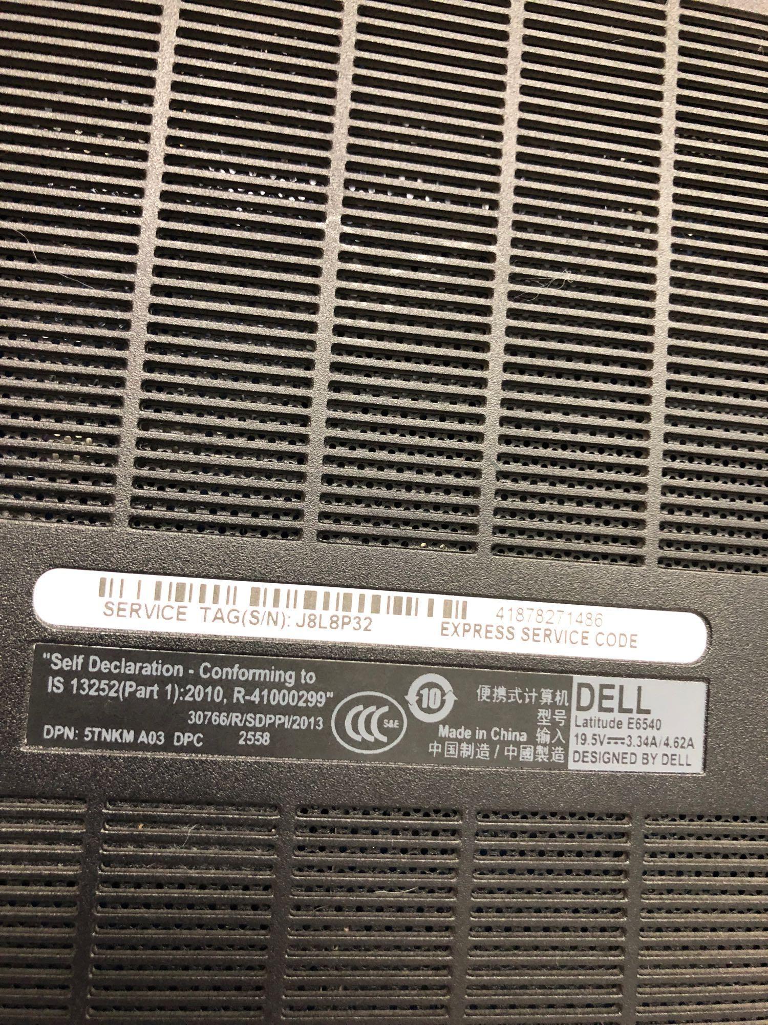 DELL LATITUDE (E6540)XP Pro laptop