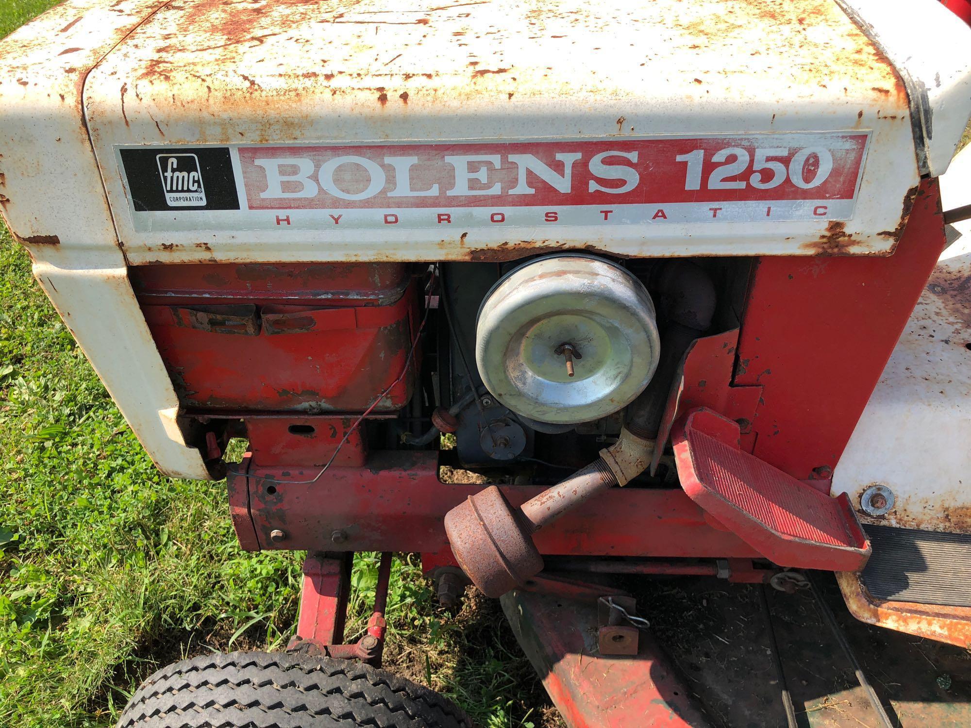 BOLENS 1250 Hydrostatic tractor/mower deck(See video)