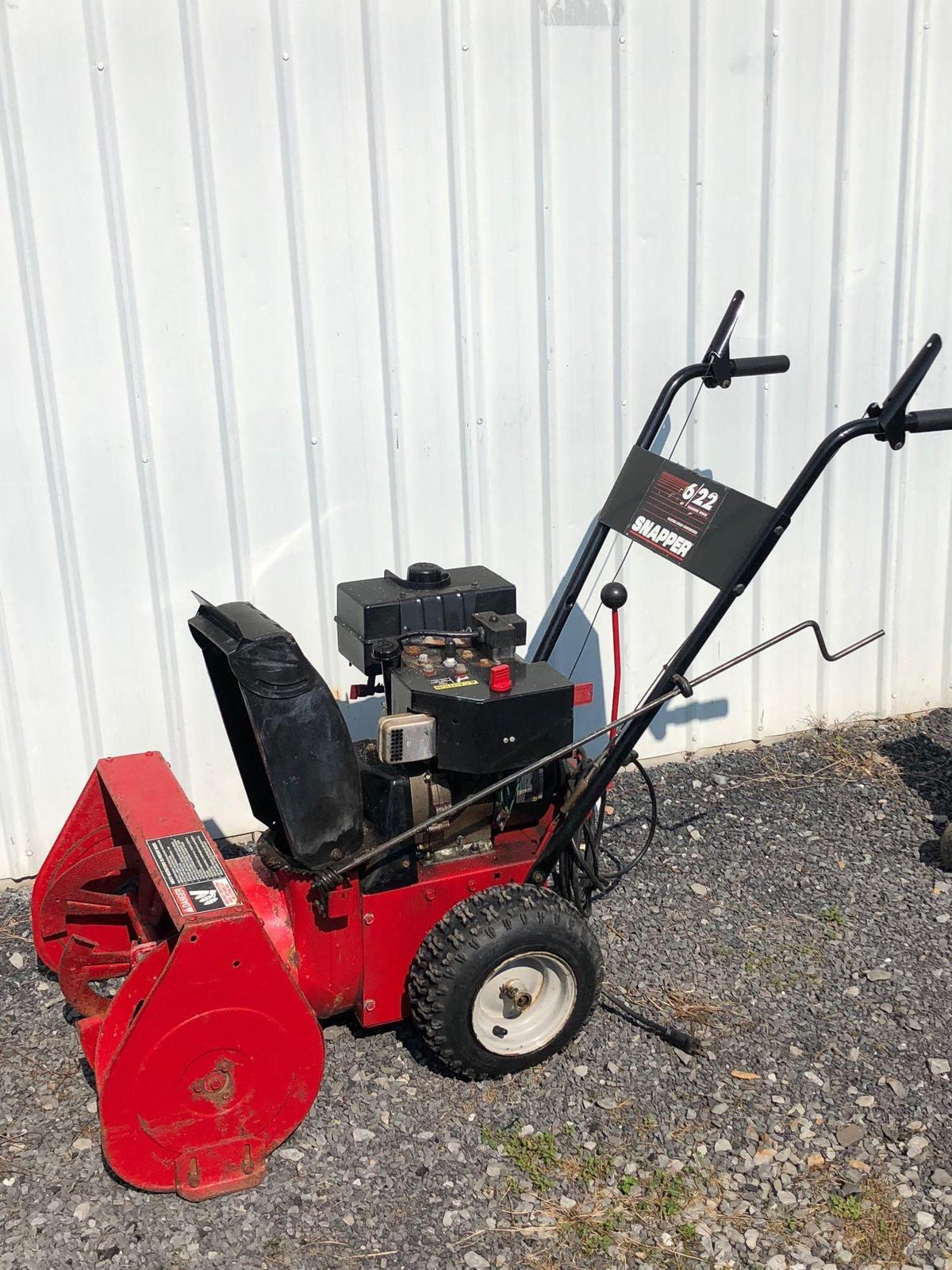 SNAPPER(model 16223) 6/22 snow blower