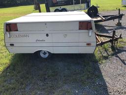 COLEMAN COLUMBIA camper trailer(just shell INSIDE GUTTED)