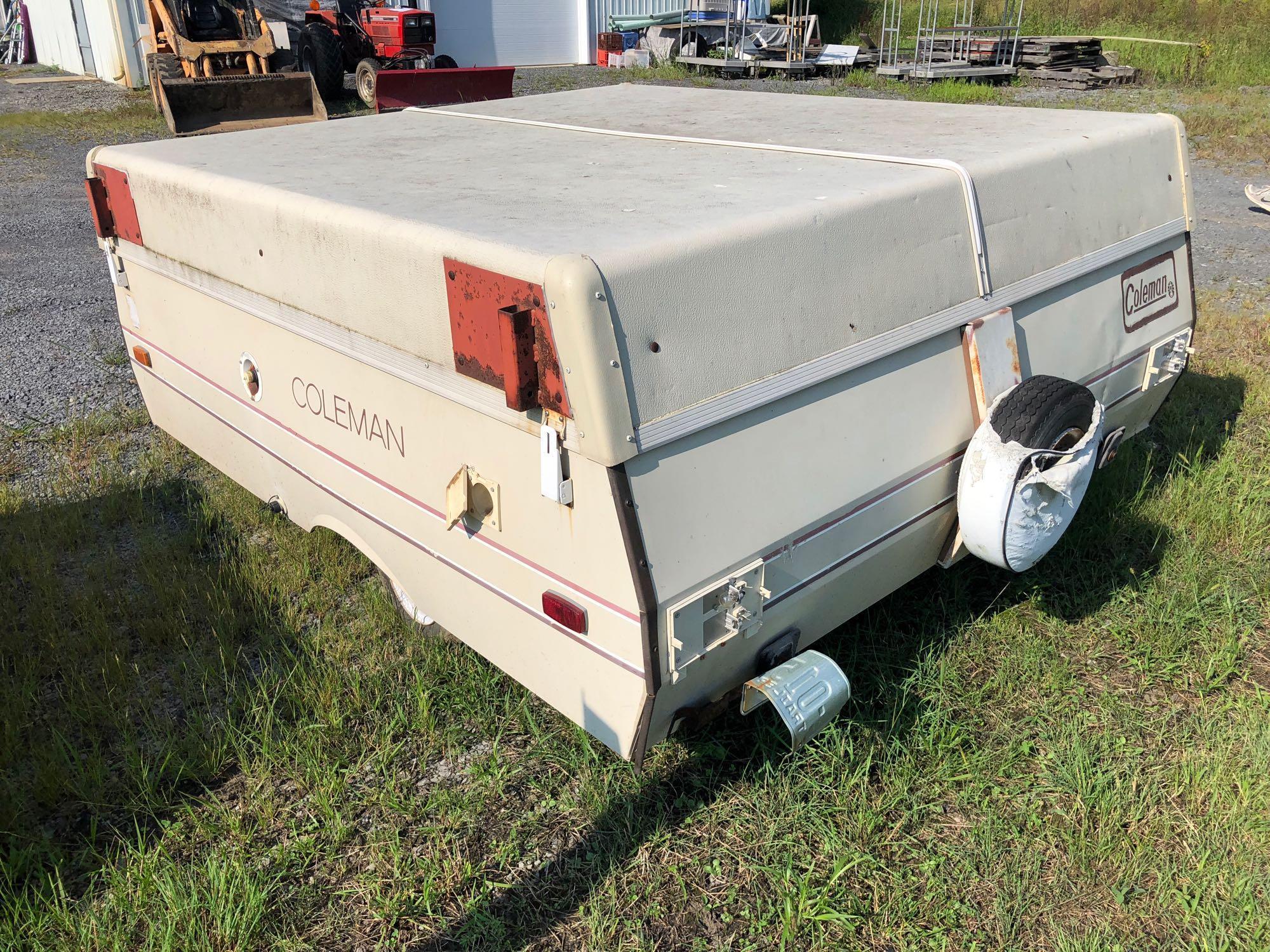 COLEMAN COLUMBIA camper trailer(just shell INSIDE GUTTED)