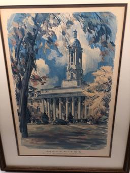 Framed/matted Penn State picture