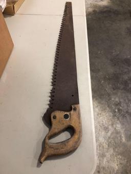 Vintage crosscut saw