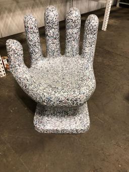 Retro hand shaped chair