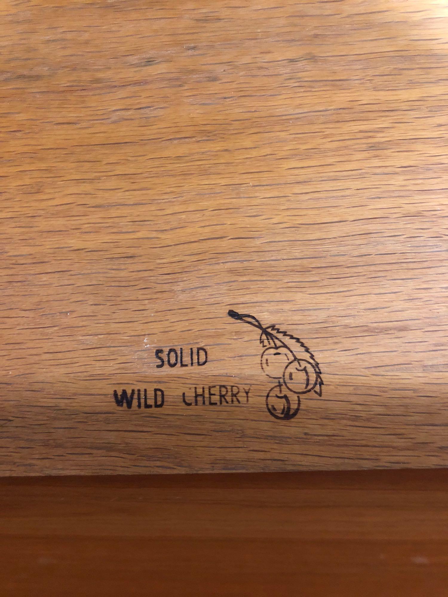 Solid Cherry chest on chest dresser by BUCKS COUNTY FURNITURE PROVINCIAL (matches lots 3,4)