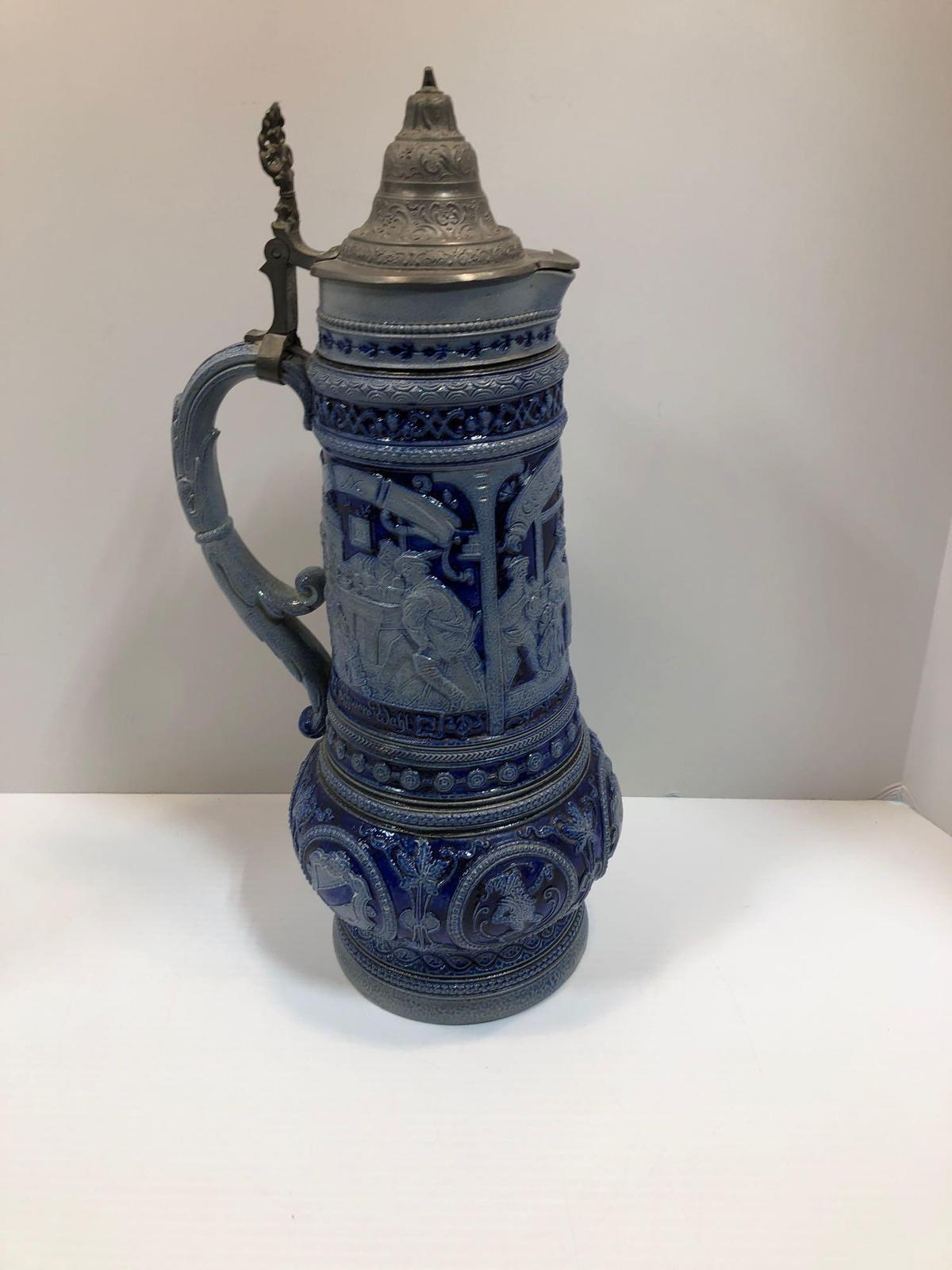 Stoneware beer stein(Germany)