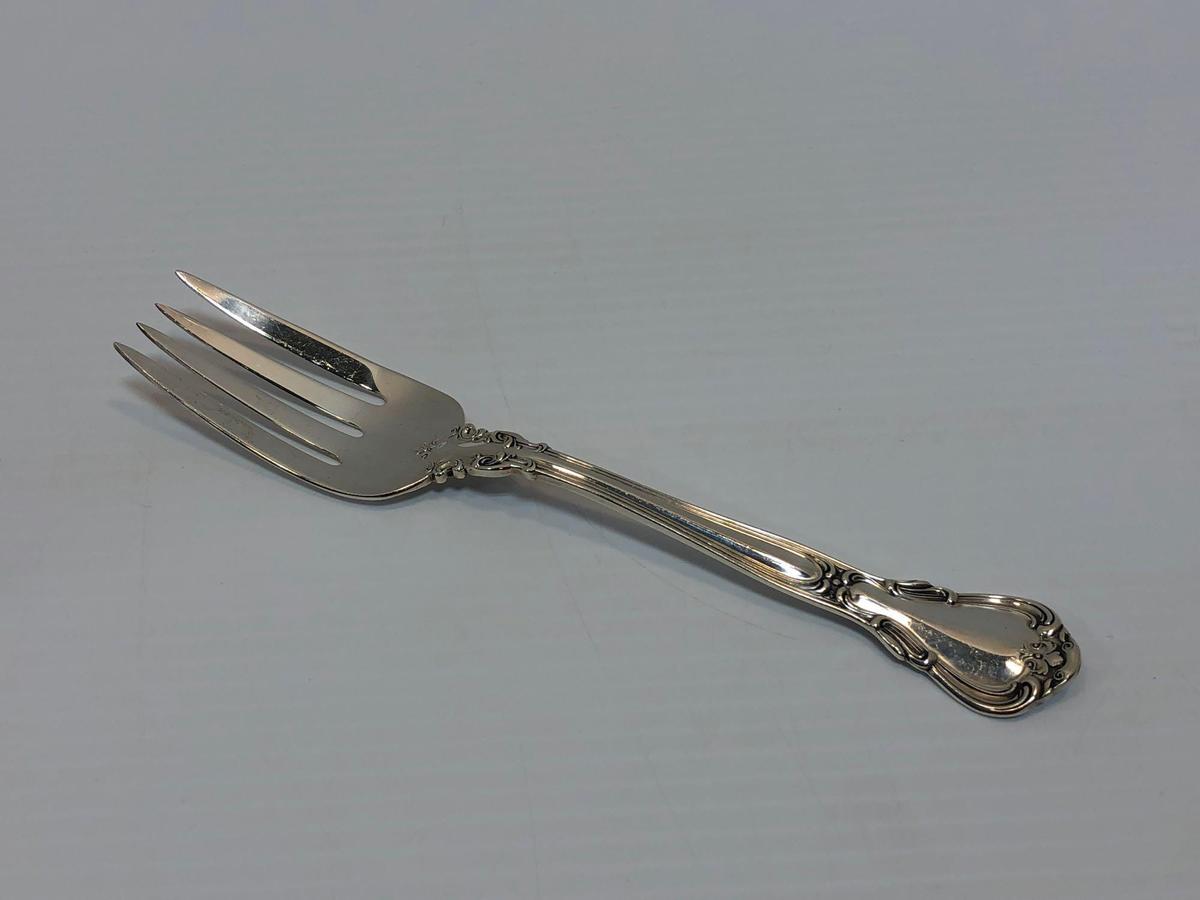 GORHAM STERLING silver cold meat fork