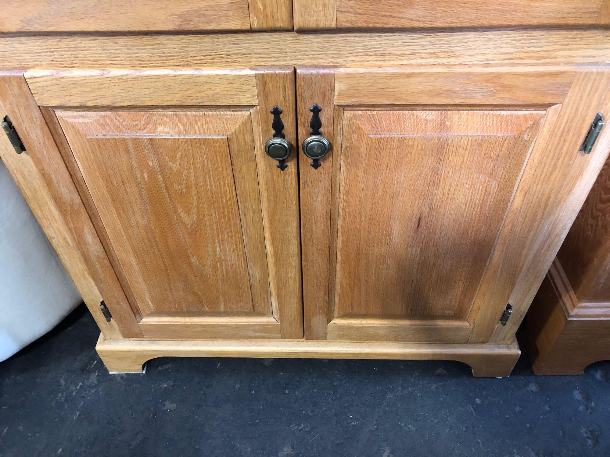 Handmade wood storage cabinet