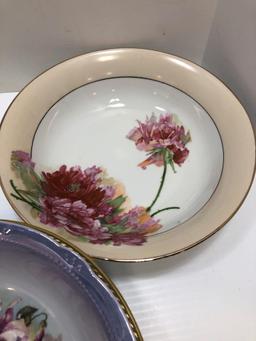 Germany 33 stamped bowl, Royal Worcester- Worcester Herbs (England) bowl, R&S Germany bowl, more