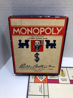 Vintage Monopoly board