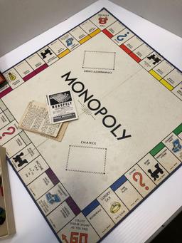 Vintage Monopoly board