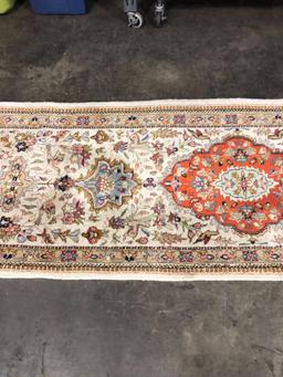 A.A.A. 12'7" x 2'8" Handcrafted rug- Made in Iran No. 40923