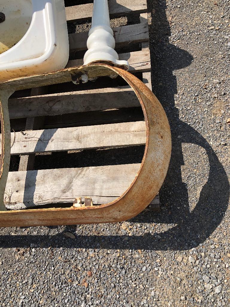 Cast iron sink, bath tub base