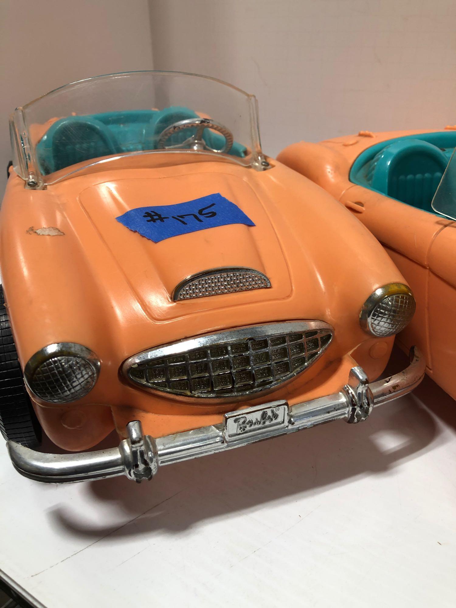 Two vintage Barbie roadsters fair condition some Damage